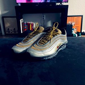 Nike Air Max 97 Silver Gold Size 12